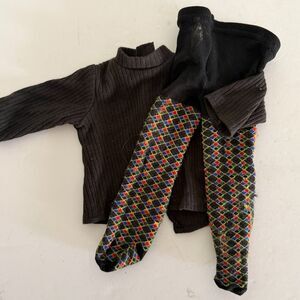 Pleasant Company, VTG 90s American Girl First Day Outfit Tights & Turtleneck
